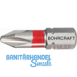 BOHRCRAFT Bit-Einsatz mit Farbring 1/4"sechskant PH 2 L�nge 25 mm