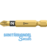 WERA Diamant-Bit-Einsatz 855/4BDC lang 1/4"sechskant PZ 2/50 mm Pozidriv