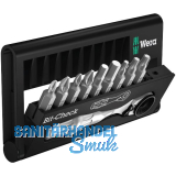 WERA Bit Satz Zyklop Mini 1 Bit Ratsche Phillips/Pozidriv/Torx�/Sechskant 10-tlg