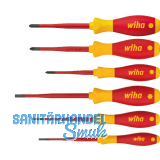 WIHA Schraubendreher Set SoftFinish VDE Phillips/Schlitz/PZ 6-tlg.