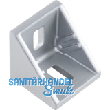 FATH Zinkwinkel 30 x 30 mm pulverbeschichtet alufarbig Nut 6