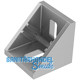 FATH Zinkwinkel 40 x 40 mm pulverbeschichtet alufarbig Nut 8