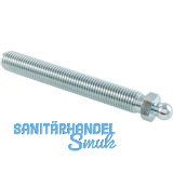 FATH Gewindestange f�r Gelenkstellfu� metrisch Kugel 15 M24 x 85 mm