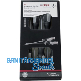 WGB Schraubendreher-Satz Schlitz/Pozidriv 6-teilig