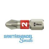 WERA Bit-Einsatz Edelstahl 3851/1TS 1/4"sechskant PH 2/25 mm Phillips