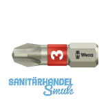 WERA Bit-Einsatz Edelstahl 3851/1TS 1/4"sechskant PH 3/25 mm Phillips