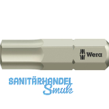 WERA Bit-Einsatz Edelstahl 3840/1TS 1/4"sechskant 6.0/25 mm Innensechskant