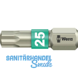 WERA Bit-Einsatz Edelstahl 3867/1TS 1/4"sechskant TX25/25 mm Torx�