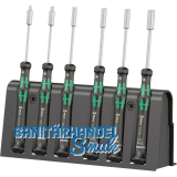 WERA Elektronik-Schraubendreher-Satz 2069/6 Au�ensechskant 6-teilig