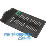 WERA Bit-Satz Kraftform Kompakt 60 Imperial in Falttasche 17-tlg.