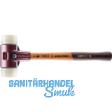 HALDER Schonhammer Temperguss Kopf � 60 mm Nylon wei� Hickory Stiel
