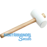 KAUFMANN Gummihammer wei� Kopfdurchmesser 65 mm mit Eschenstiel