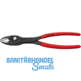 KNIPEX Frontgreifzange TwinGrip 8201, KS-Griff, schwarz, 250 mm