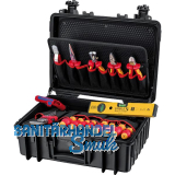 KNIPEX Werkzeugkoffer Robust23-Start Elektro 002134HLS2, 470x190x370mm 24-teilig