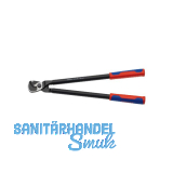 KNIPEX Kabelschere 9512 f�r Kabel 27 mm/150 mm�, 2K-Griff, br�niert, L=500 mm