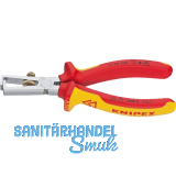 KNIPEX Abisolierzange VDE 1106, f�r Kabel 0,5 mm, 10 mm�, AWG 7, L=160 mm