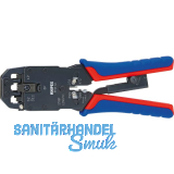 KNIPEX Crimpzange f�r Westernstecker 975112, 4/6/8-polig RJ10/11/12/45, L=200 mm