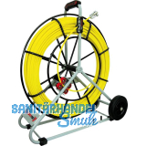 RUNPOTEC Glasfaserstab auf Stahlhaspel � 7,5 mm L�nge 100 m