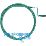 Rohrreinigungswelle mit Kurbel � 8 mm L�nge 5 m