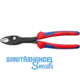 KNIPEX Frontgreifzange TwinGrip 8202, 2K-Griff, schwarz, 200 mm
