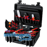 KNIPEX Werkzeugkoffer Robust23 Elektro 002135, 470x190x370mm, Kunststoff schwarz