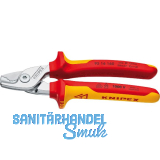 KNIPEX StepCut Kabelschere VDE Type 9516 L�nge 160 mm f�r Kabeldurchmesser 15 mm