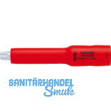 KNIPEX Steckschl�ssel-Einsatz isoliert 9829, 3/8" f�r TX50, L�nge 117 mm