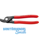 KNIPEX Kabelschere 9511 f�r Kabel 15 mm/50 mm�, KS-Griff, br�niert, L=165 mm