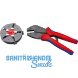 KNIPEX Crimpzange Multicrimp mit 3 Eins�tzen L�nge 250 mm