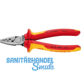 KNIPEX Crimpzange VDE 9778180 f�r Aderendh�lsen 0,25-16 mm�, 2K-Griff, L=180 mm