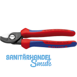 KNIPEX Kabelschere 9512 f�r Kabel 15 mm/50 mm�, 2K-Griff, br�niert, L=165 mm