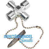 KNIPEX Schaltschrank Schl�ssel kurz 1102, L=44 mm