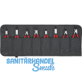 KNIPEX Sicherungsringzangen-Set 8-teilig 001958V01 in Rolltasche schwarz