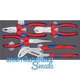 KNIPEX Zangen-Set "Basic Chrom" 4-teilig 002001V17 in Schaumstoffeinlage