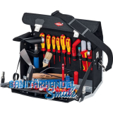 KNIPEX Elektro-Werkzeugtasche 002102EL, 23-teilig, Polyester schwarz