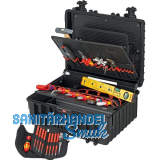KNIPEX Elektro-Werkzeugkoffer Robust34 002136, 26-teilig, Kunststoff schwarz