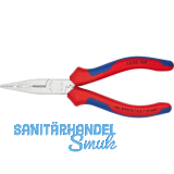 KNIPEX Verdrahtungszange, verchromt, 2-K 160 mm