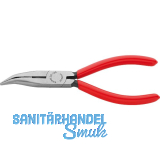 KNIPEX Flachrundzange mit Schneide, gebogen 160 mm
