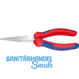 KNIPEX Telefonzange gerade 2925, flach-runde Backen, 2K-Griff, verchromt,L=160mm