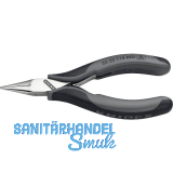 KNIPEX Elektronik Greifzange 3522 ESD DIN 9655 flach-runde Backen, 2K, L=115 mm