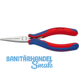 KNIPEX Elektronik Greifzange 3552 DIN 9655 flache Backen, 2K, L=145 mm