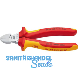 KNIPEX Seitenschneider, verchromt, 2-K, VDE 160 mm