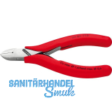 KNIPEX Elektronik-Seitenschneider 7701 DIN 9654 rund, kleine Facette, L=115 mm