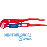 KNIPEX S-Maul-Rohrzange 8360 mit Schnelleinstellung 1", L=330 mm, rot
