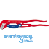 KNIPEX S-Maul-Rohrzange 8360 mit Schnelleinstellung 1.1/2", L=420 mm, rot