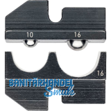 KNIPEX Crimpeinsatz 974916, isolierte Kabelschuhe + Kabelverbinder 10-16 mm�