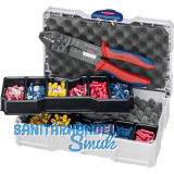 KNIPEX Crimpsortiment Kabelverbinder im Systainer + Crimpzange