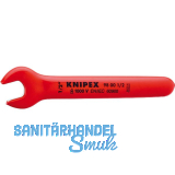 KNIPEX Einmaulschl�ssel isoliert Zoll, SW 1/2", Maulstellung 15�, L=139,7 mm