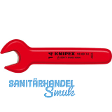 KNIPEX Einmaulschl�ssel isoliert, SW 22 mm, Maulstellung 15�, L=190 mm