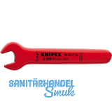 KNIPEX Einmaulschl�ssel isoliert Zoll, SW 7/16", Maulstellung 15�, L=120,7 mm